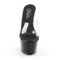 Plateau Pantolette ASPIRE-601 transparent / schwarz