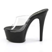 Plateau Pantolette ASPIRE-601 transparent / schwarz