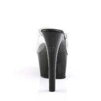 Plateau Pantolette ASPIRE-601 transparent / schwarz