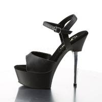 Peep Toe Sandalette mit Knöchelriemen CAPTIVA-609 schwarz