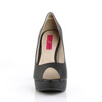 Klassischer Peep Toe Pump CHLOE-01 schwarz