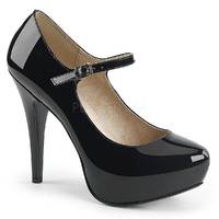 Mary Jane Pumps CHLOE-02 Lack schwarz