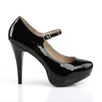 Mary Jane Pumps CHLOE-02 Lack schwarz