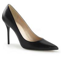 Pumps aus schwarzem Kunstleder CLASSIQUE-20