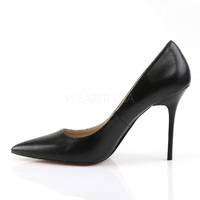 Pumps aus schwarzem Kunstleder CLASSIQUE-20