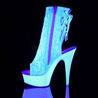 Plateau Schnürstiefelette DELIGHT-1018ML weiß