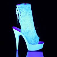 Plateau Schnürstiefelette DELIGHT-1018ML weiß