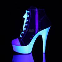 Canvas / Neon Sneaker DELIGHT-600SK-02 schwarz