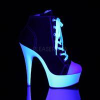 Canvas / Neon Sneaker DELIGHT-600SK-02 schwarz