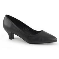 Klassische Low Heel Pumps FAB-420 schwarz