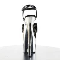 Extreme Plateau Sandalette FLAMINGO-809 schwarz / silber