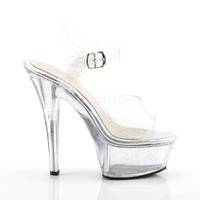 Peep Toe Plateau High Heels mit Knöchelriemen KISS-208MMG