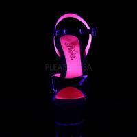 Neon Plateau Sandalette KISS-209TT schwarz / pink