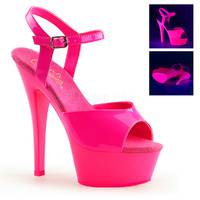 Neon Plateau Sandalette KISS-209UV pink