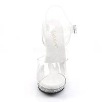 Miniplateau Knöchelriemen Sandalette LIP-108SDTtransparent