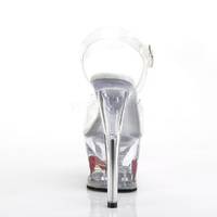 Sandalette mit Herz im Plateau MOON-708HRS transparent