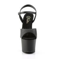 Plateau Sandaletten SKY-309 Kunstleder schwarz