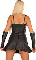 Leder-Kleid ausgestellt