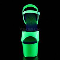 Plateau Sandalette SKY-309UV Lack neon grün