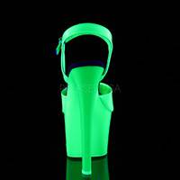 Plateau Sandalette SKY-309UV Lack neon grün