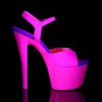 Plateau Sandalette SKY-309UV Lack neon pink
