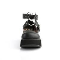 Mary Janes mit Herz O-Ringen SPRITE-02 schwarz