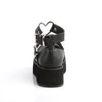 Mary Janes mit Herz O-Ringen SPRITE-02 schwarz