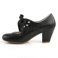 Mary Jane Pumps mit cut outs WIGGLE-32 schwarz