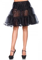 Shimmer Organza Knee Length Petticoat Skirt