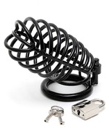 Schwarzer Peniskäfig aus Metall