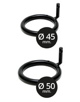 Schwarzer Peniskäfig aus Metall