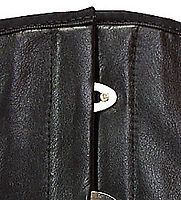 Schwarzes Leder-Gürtel-Korsett