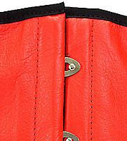 Schwarzes Leder-Gürtel-Korsett