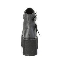 Gothic Stiefel mit Fledermaus Schnallenriemen ASHES-55 schwarz