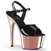 Plateau Ankle Strap Sandale ADORE-709 schwarz / rose