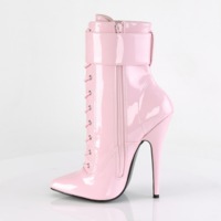 Stiefelette mit austauschbaren Fußfesseln DOMINA-1023 pink