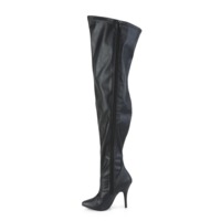 Overknee Stretchstiefel SEDUCE-3000WC Kunstleder schwarz