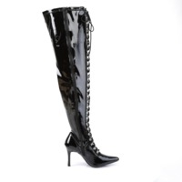 Overknee Plateau Stiefel DOMINATRIX-3024X