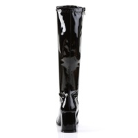 Kniehoher Stiefel mit Blockabsatz GOGO-300 Lack schwarz