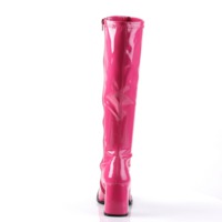 Kniehoher Stiefel mit Blockabsatz GOGO-300 rosa