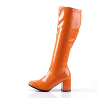 Kniehoher Stiefel mit Blockabsatz GOGO-300 orange