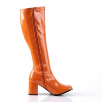 Kniehoher Stiefel mit Blockabsatz GOGO-300 orange