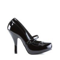 Mary Jane Retro Pumps CUTIEPIE-02 Lack schwarz