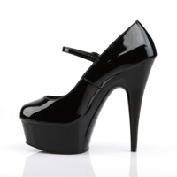 Mary Jane Pumps DELIGHT-687 Lack schwarz
