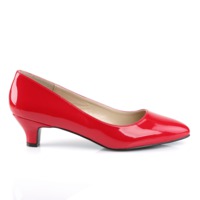 Klassische Low Heel Pumps FAB-420 rot