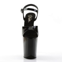 Extreme Plateau Sandalette FLAMINGO-809 Lack schwarz