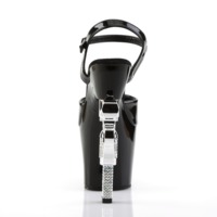 Sandaletten High Heels mit Knöchelriemen und Plateau REVOLVER-709