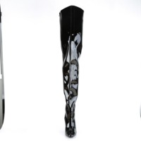 Overknee Stiefel schwarz mit Stilettoabsatz