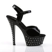 Sandaletten High Heels mit Knöchelriemen und Plateau STARDUST-609