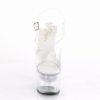 Sandaletten High Heels mit Knöchelriemen und Plateau FLASHDANCE-708